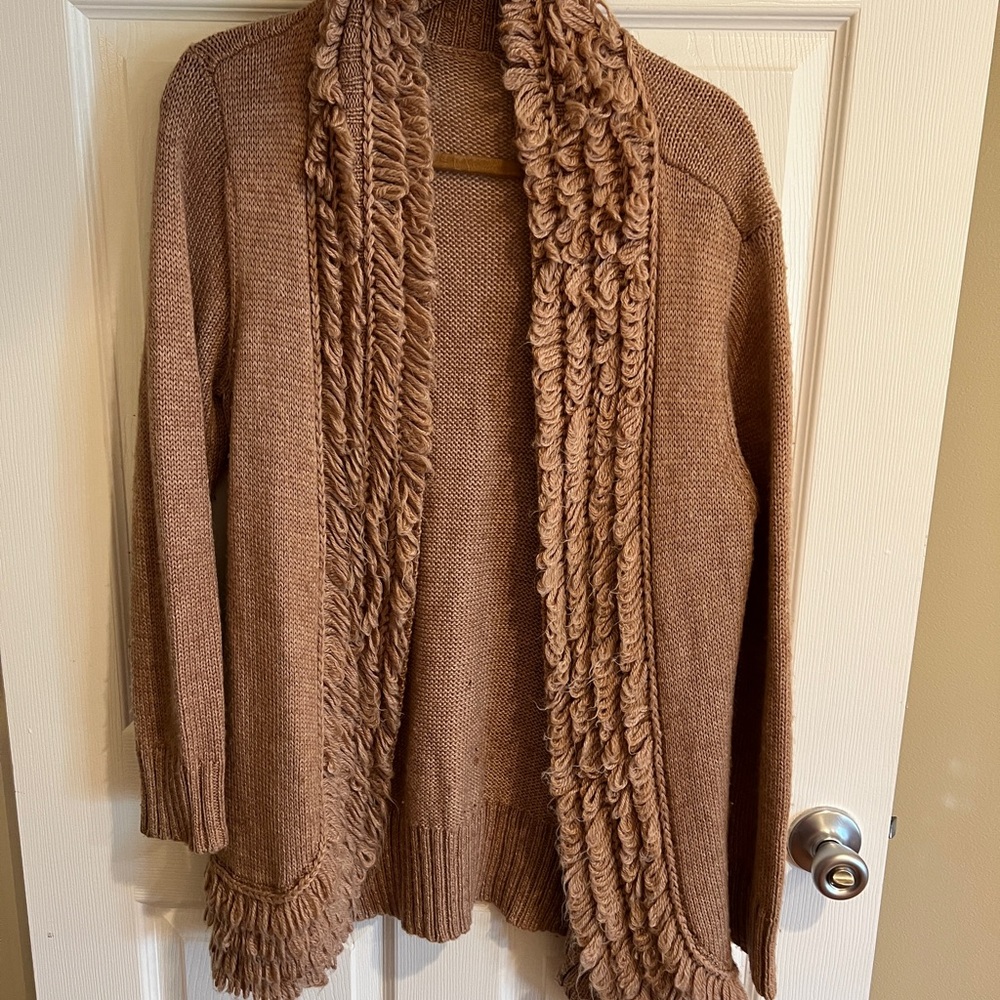 Chico's Tan Textured Cardigan